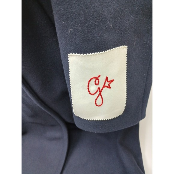 Golden Goose Women's Navy Blue 2B Oversize Virgin Wool Blend Coat Size 42 IT - Picture 6 of 8